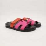 ⁦صندل ستاتي لون فوشي وبرتقالي⁩ - الصورة ⁦7⁩