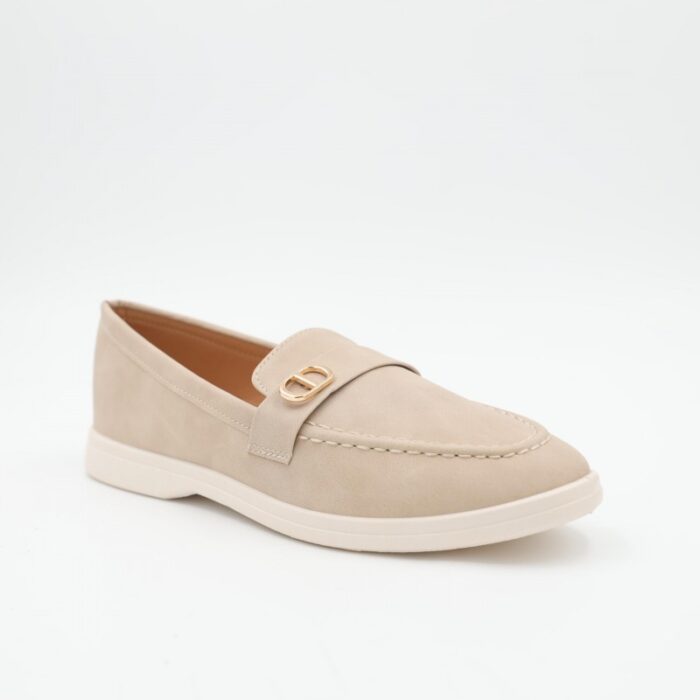 ⁦حذاء ستاتي عملي لون بيج⁩ - الصورة ⁦2⁩