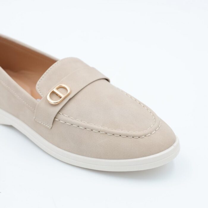 ⁦حذاء ستاتي عملي لون بيج⁩ - الصورة ⁦7⁩