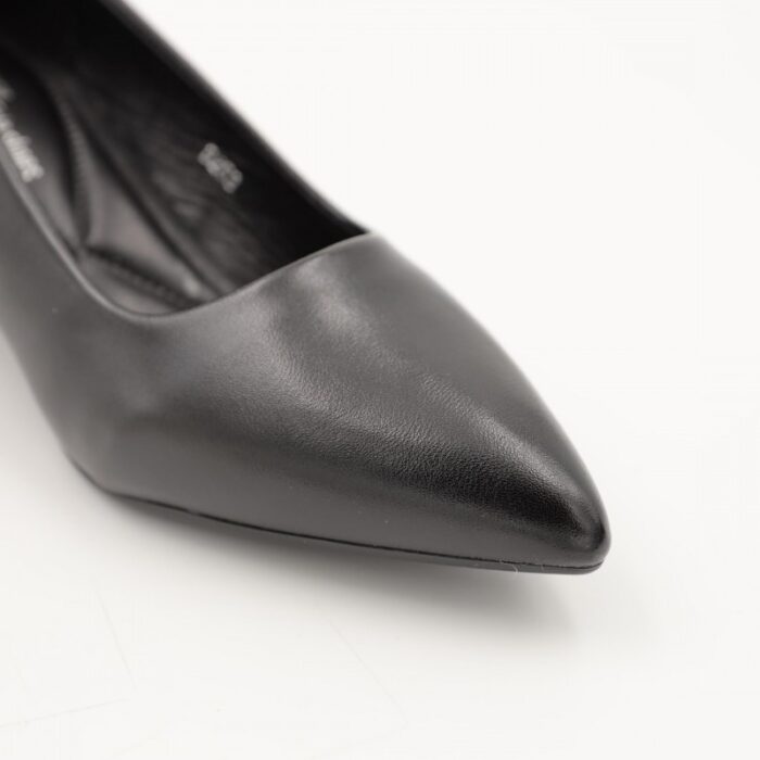 ⁦حذاء كعب ستاتي عريض متوسط لون اسود⁩ - الصورة ⁦6⁩