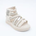 ⁦صندل بناتي باحزمه عالي لون بيج⁩ - الصورة ⁦6⁩