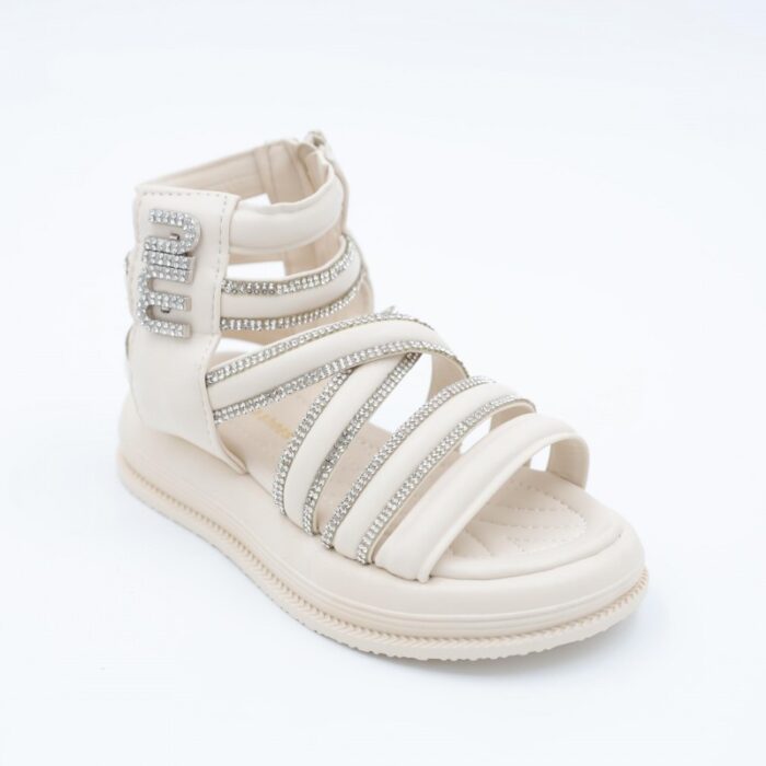 ⁦صندل بناتي باحزمه عالي لون بيج⁩ - الصورة ⁦6⁩