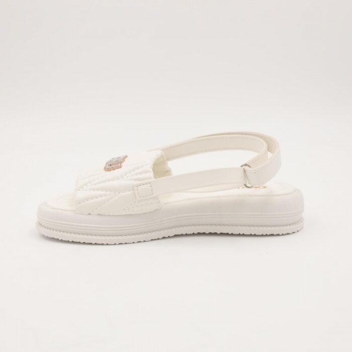 ⁦صندل بناتي لون ابيض⁩ - الصورة ⁦5⁩