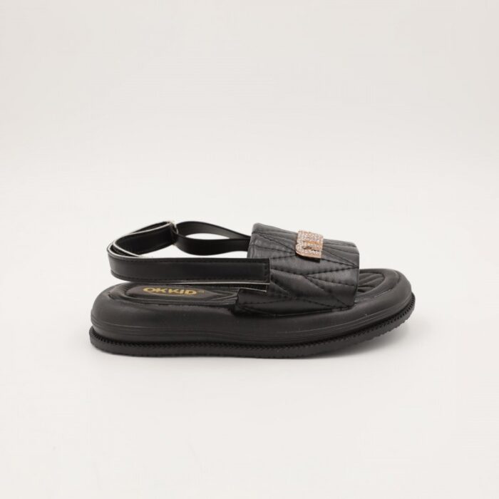 ⁦صندل بناتي لون اسود⁩ - الصورة ⁦3⁩