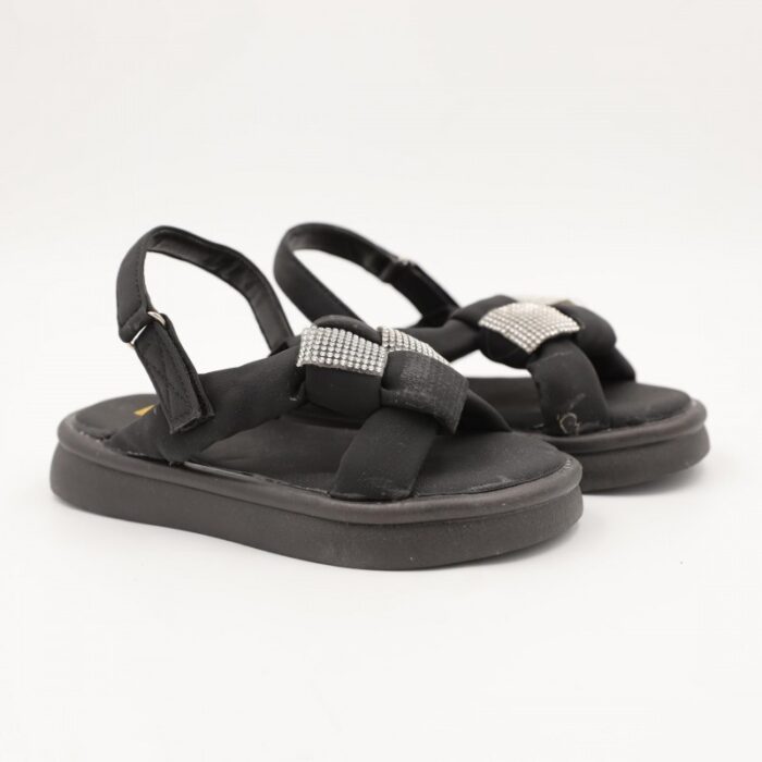 103383340_685ebb0ac7446 صندل بناتي لون اسود - الصورة 1