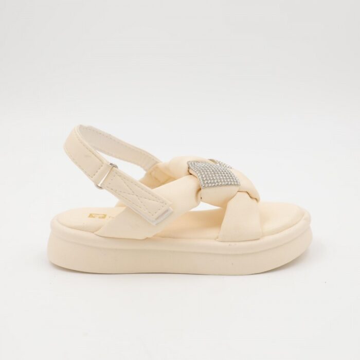 ⁦صندل بناتي لون بيج⁩ - الصورة ⁦3⁩