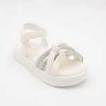 ⁦صندل بناتي لون ابيض⁩ - الصورة ⁦3⁩