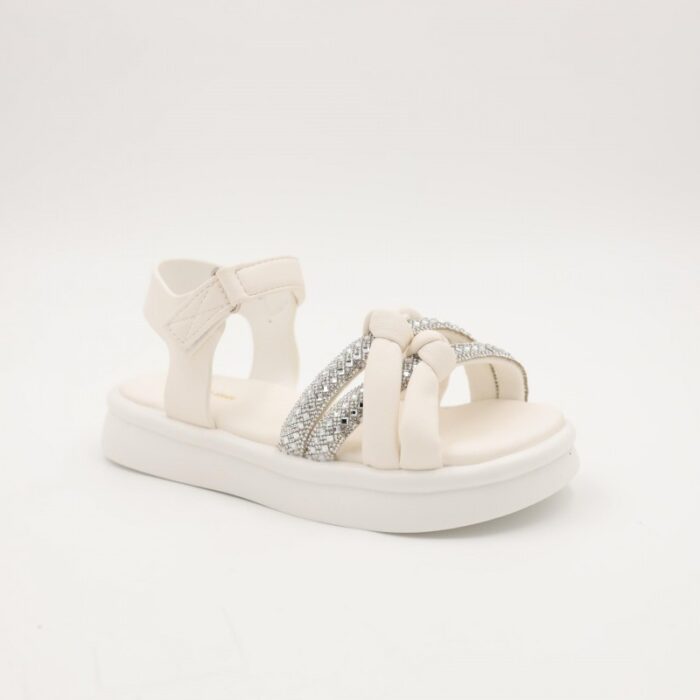 ⁦صندل بناتي لون ابيض⁩ - الصورة ⁦5⁩