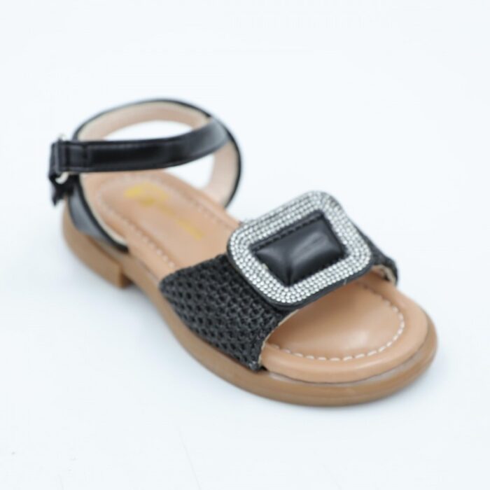 ⁦صندل بناتي لون اسود⁩ - الصورة ⁦7⁩