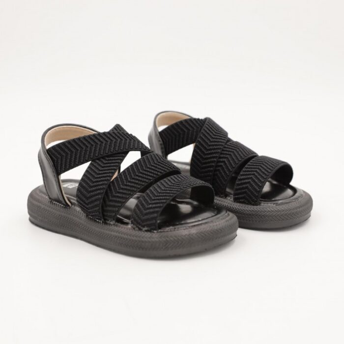 ⁦صندل بناتي لون اسود⁩ - الصورة ⁦3⁩