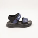 ⁦صندل اطفال ولادي مع لاصق لون اسود كحلي⁩ - الصورة ⁦2⁩