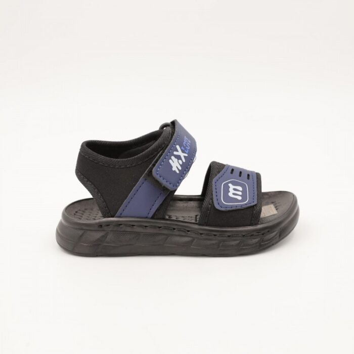 ⁦صندل اطفال ولادي مع لاصق لون اسود كحلي⁩ - الصورة ⁦2⁩