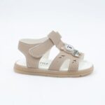 ⁦صندل أطفال بتصميم دبدوب لون بيج⁩ - الصورة ⁦4⁩