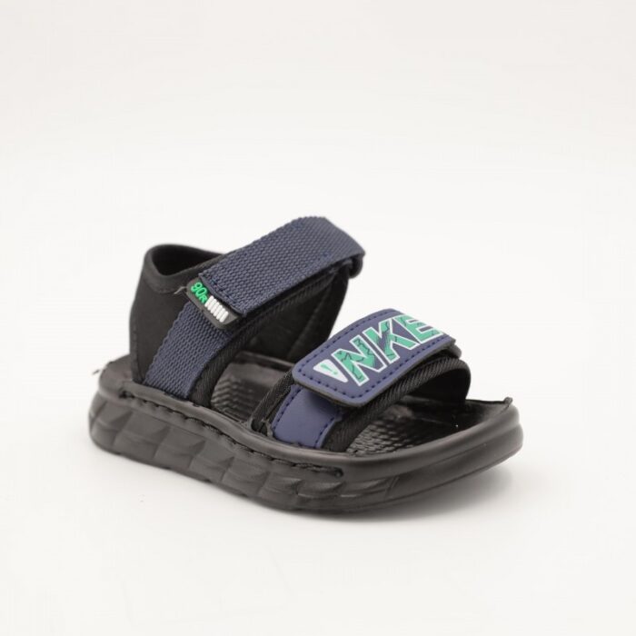 ⁦صندل اطفال ولادي مع لاصق لون اسود وكحلي⁩ - الصورة ⁦2⁩