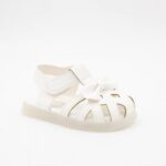 ⁦صندل اطفال بناتي بتصميم ببيونه لون ابيض⁩ - الصورة ⁦5⁩