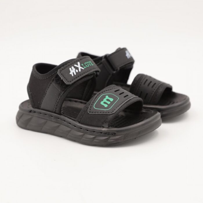 ⁦صندل اطفال ولادي مع لاصق لون اسود⁩ - الصورة ⁦3⁩