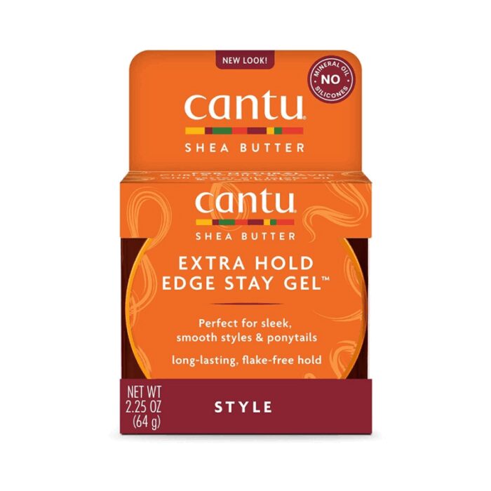 103383426_685ebbe4c025d جل كانتو لتثبت الشعر 64 غم Cantu, Shea Butter, Extra Hold EdgeStay Gel - الصورة 1