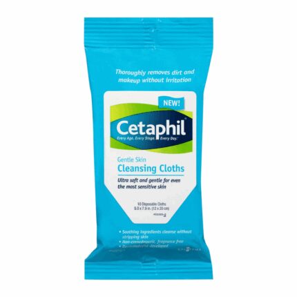 محارم cetaphil لتنظف المكاج دون غطاء 10 محارم