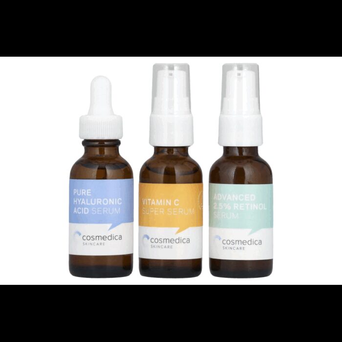 ⁦مجموعھ ثلاثية من سروم الوجھ (فتامن سي + ريتنول + ھيالورونيك )Cosmedica Skincare - TRIO KIT⁩ - الصورة ⁦2⁩