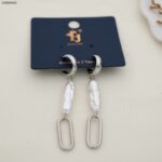 حلق طويل مع لولو لون فضي