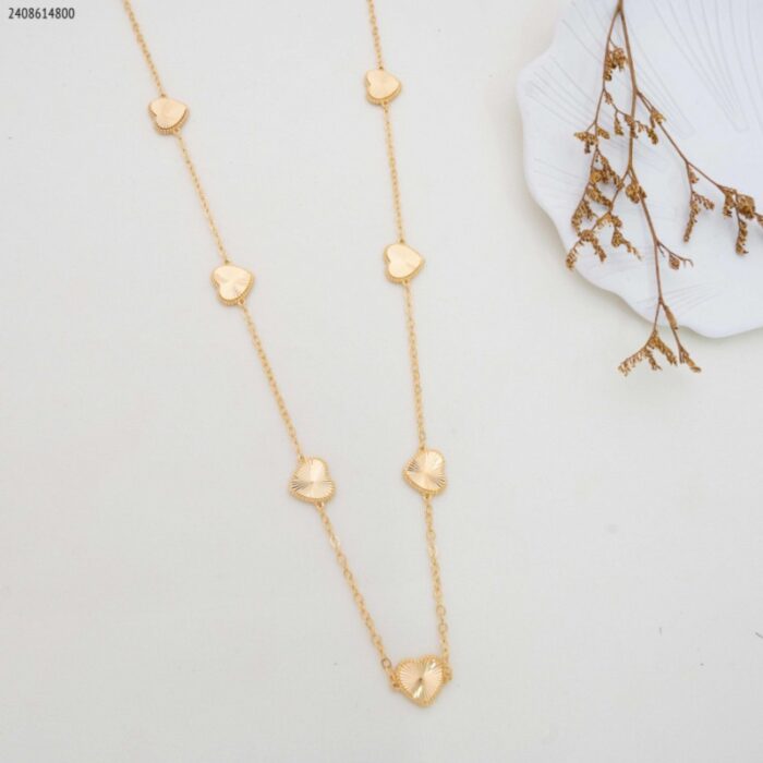 103383663_685ebe1c54567 سلسال قلوب خمس تعليقات لون ذهبي - الصورة 1