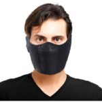 ⁦قناع وجه مناسب عند ركوب الدراجات - لون أسود⁩ - الصورة ⁦2⁩