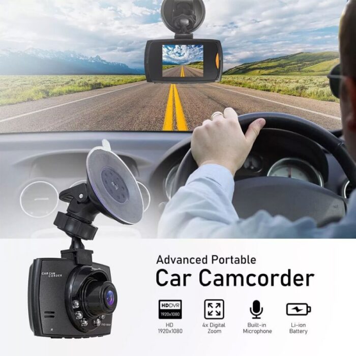 ⁦كاميرا أمامية صغيرة للسيارة DVR مسجل فيديو بدقة 1080 بكسل مع رؤية ليلية - خفيف ومحمول⁩ - الصورة ⁦3⁩