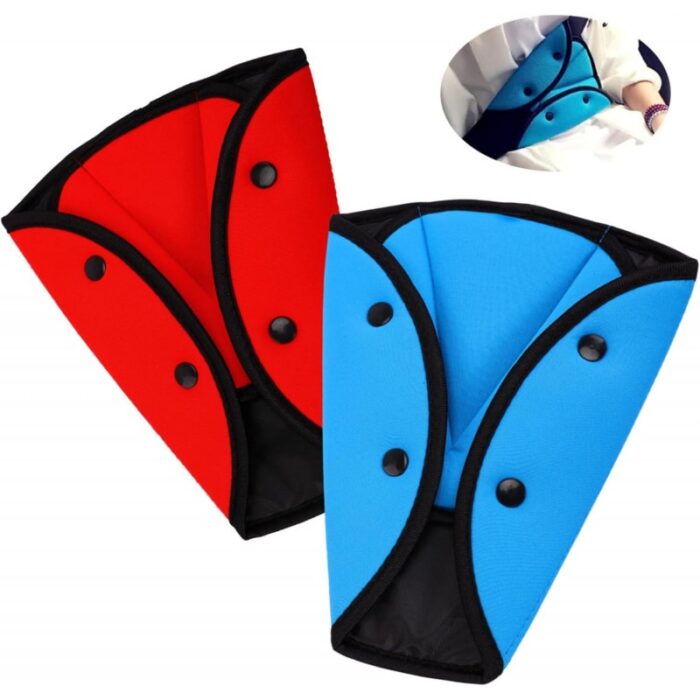 ⁦أداة ضبط حزام أمان السيارة للأطفال - مصنوع من نسيج شبكي هوائي ذات عدة طبقات لضمان السلامة⁩ - الصورة ⁦5⁩