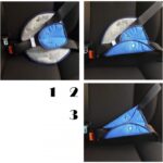 ⁦أداة ضبط حزام أمان السيارة للأطفال - مصنوع من نسيج شبكي هوائي ذات عدة طبقات لضمان السلامة⁩ - الصورة ⁦6⁩