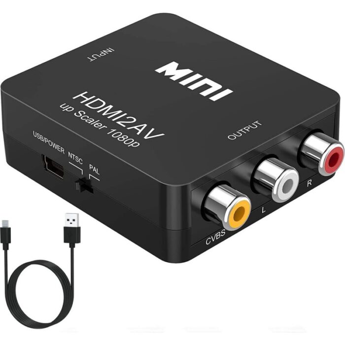 ⁦موزع محول AV الى HDMI مع كيبل-  1080 بكسل⁩ - الصورة ⁦2⁩