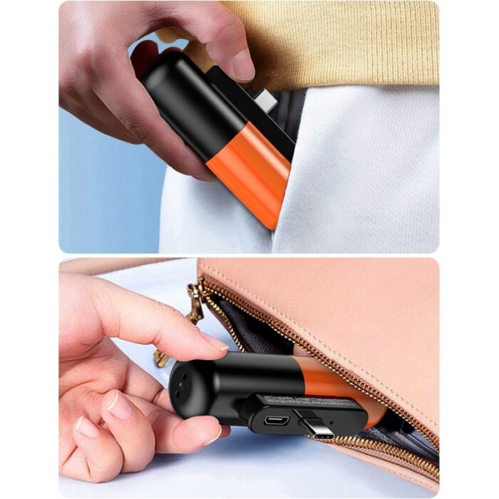 ⁦باور بانك محمول منفذ Type C سعة 5000 ميلي أمبير - 20 واط⁩ - الصورة ⁦5⁩