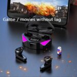 ⁦سماعة ايربود بلوتوث لاسلكية بميكروفون للالعاب X15 بتقنية TWS مع شاشة LED للطاقة⁩ - الصورة ⁦2⁩