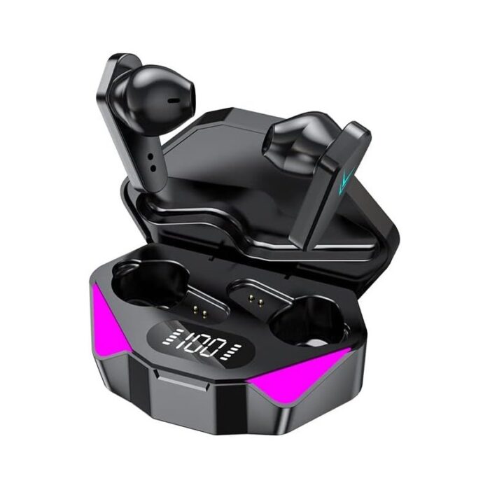 ⁦سماعة ايربود بلوتوث لاسلكية بميكروفون للالعاب X15 بتقنية TWS مع شاشة LED للطاقة⁩ - الصورة ⁦4⁩