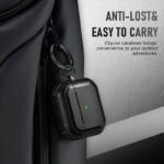 ⁦كفر ايربود برو للجيل الأول والثاني - مصنوع من مادة TPU الصديقة للبيئة وضد الخدوش والصدمات - مع ميدالية - لون أسود⁩ - الصورة ⁦7⁩