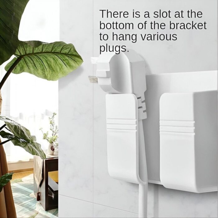 ⁦حامل للجوال والريموت على الحائط - مثالي لشحن هاتفك بأمان⁩ - الصورة ⁦3⁩