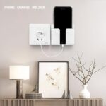 ⁦حامل للجوال والريموت على الحائط - مثالي لشحن هاتفك بأمان⁩ - الصورة ⁦4⁩