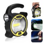 ⁦2 مصباح محمول LED أمامي وجانبي - يعمل ببطارية ، خفيف الوزن⁩ - الصورة ⁦3⁩