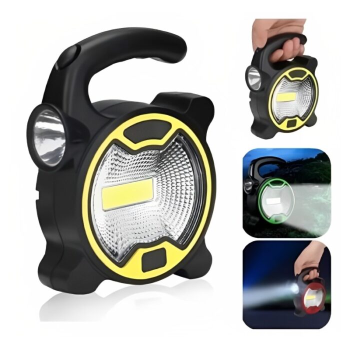 ⁦2 مصباح محمول LED أمامي وجانبي - يعمل ببطارية ، خفيف الوزن⁩ - الصورة ⁦3⁩