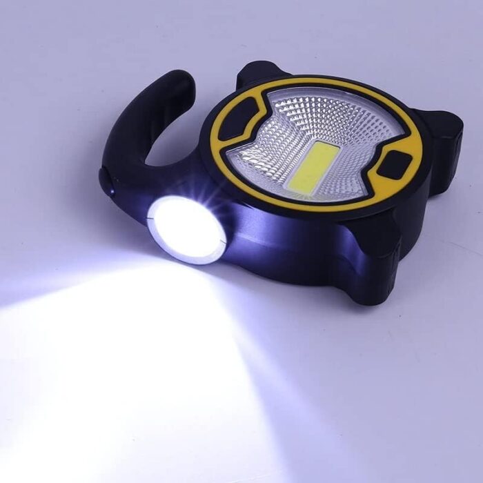 ⁦2 مصباح محمول LED أمامي وجانبي - يعمل ببطارية ، خفيف الوزن⁩ - الصورة ⁦5⁩