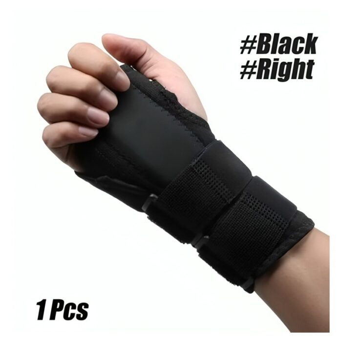 103383895_685ec005f162e مشد دعامة جبيرة معصم قابلة للتعديل - للرجال والنساء- لدعم المعصم وتخفيف التهاب الاوتار والاصابات الرياضية - قطعة واحدة لليد اليمنى - الصورة 1