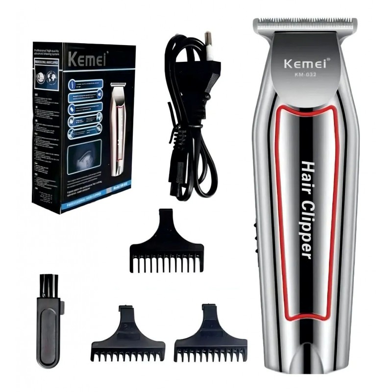 ⁦ماكينة حلاقة للرجال للشعر - شفرة فولاذية ضد الصدأ - ومقاومة للماء بدرجة IPX7- موديل Km- 033⁩ - الصورة ⁦1⁩