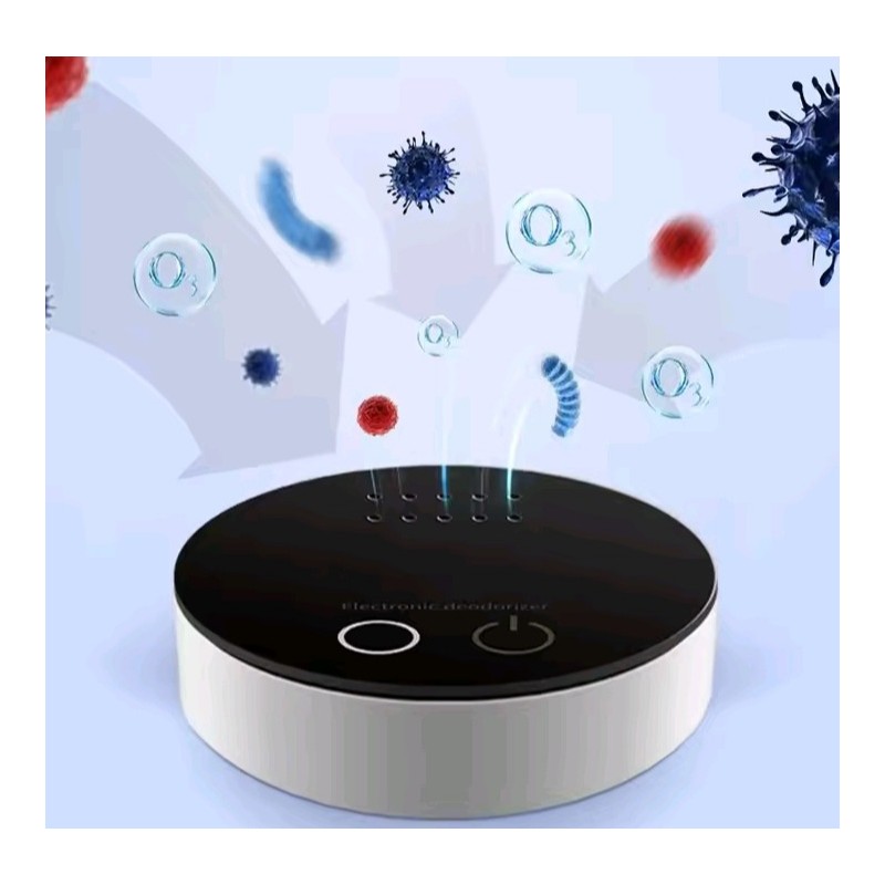 ⁦جهاز مزيل الروائح الكريهة وتنقية الجو في البيت والسيارة - يعمل باللمس- خفيف الوزن ومحمول ويعمل بالشحن USB⁩ - الصورة ⁦1⁩