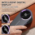 ⁦جهاز إزالة الوبر من الملابس مع شاشة رقمية LED - قابل لاعادة الشحن - شفط قوي ومحرك ممتاز⁩ - الصورة ⁦6⁩