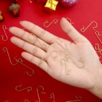 ⁦بكج 50 قطعة على شكل حرف S لتعليق الزينة في المنزل وفي المناسبات السعيدة - لون ذهبي⁩ - الصورة ⁦3⁩