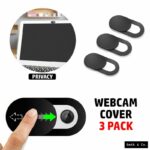 قطعة لاصقة لتغطية الكاميرا ومنع التجسس، مخصصة لكاميرات اللابتوب والكمبيوتر والتابلت والهواتف المحمولة لحفظ الخصوصية
