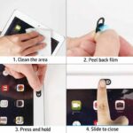 ⁦قطعة لاصقة لتغطية الكاميرا ومنع التجسس، مخصصة لكاميرات اللابتوب والكمبيوتر والتابلت والهواتف المحمولة لحفظ الخصوصية⁩ - الصورة ⁦4⁩