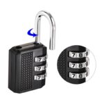 قفل حجم صغير بأرقام سرية - مصنوع من سبائك الزنك القوي - مثالي لحقائب السفر والدراجات