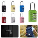 ⁦قفل حجم صغير بأرقام سرية - مصنوع من سبائك الزنك القوي - مثالي لحقائب السفر والدراجات⁩ - الصورة ⁦2⁩