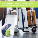 ⁦قفل حجم صغير بأرقام سرية - مصنوع من سبائك الزنك القوي - مثالي لحقائب السفر والدراجات⁩ - الصورة ⁦4⁩