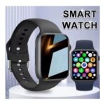 ساعة ذكية شاشة ملونة تعمل باللمس الكامل 1.73 إنش لاجراء المكالمات ومراقبة ضغط الدم والاكسجين واللياقة البدنية - حزام سيليكون لون أسود - ماركة Laxasfit